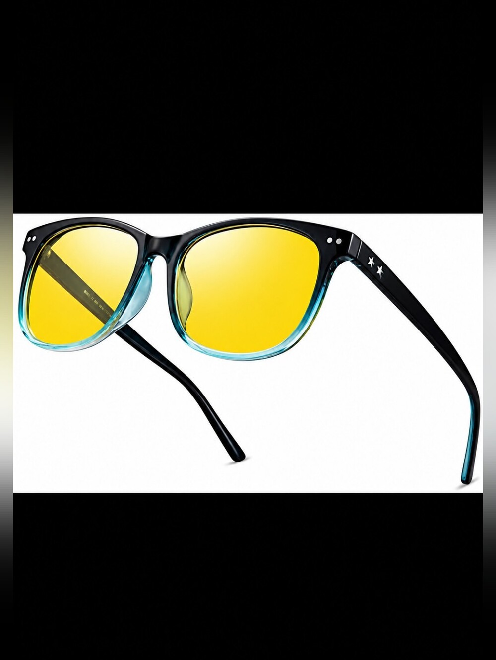 Bokewy Night Vision Driving Glasses, Night Polarized Anti-Glare Unisex Glasses